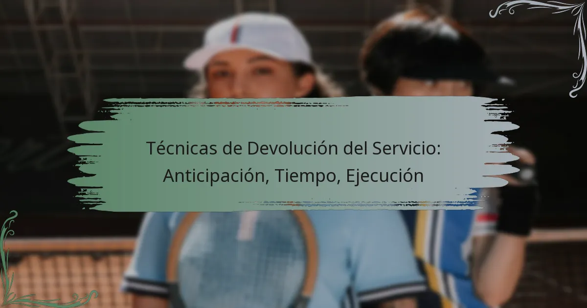Técnicas de Devolución del Servicio: Anticipación, Tiempo, Ejecución